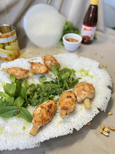 Chao tom, des brochettes de crevettes