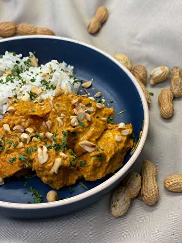 Poêlée de poulet cacahuète