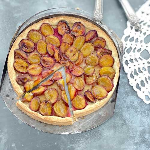 Une tarte aux prunes simple