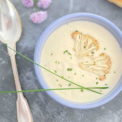 Un velouté de chou fleur rôti au roquefort