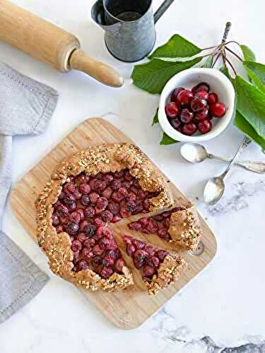 Tarte rustique à la cerise facile