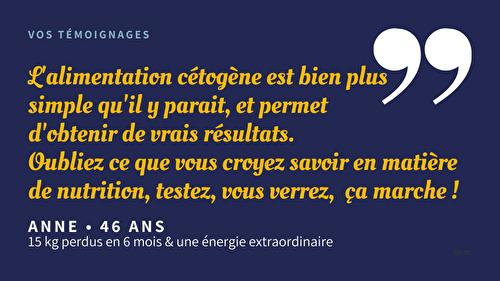 15kg perdus en céto, l'histoire d'Anne