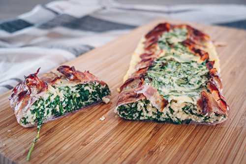 Quiche roquette & poitrine fumée