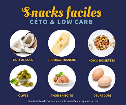 Snacks faciles en céto & lowcarb