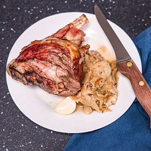 Souris d’agneau confite et fondue de fenouil