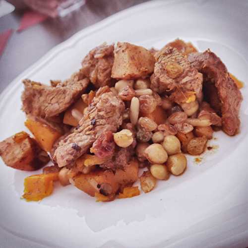 Tajine de dinde, coings et potimarron