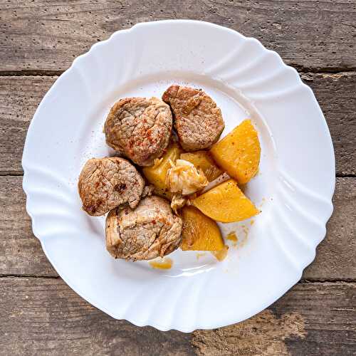 Filet mignon au piment d’Espelette et rutabaga doré au Cookéo