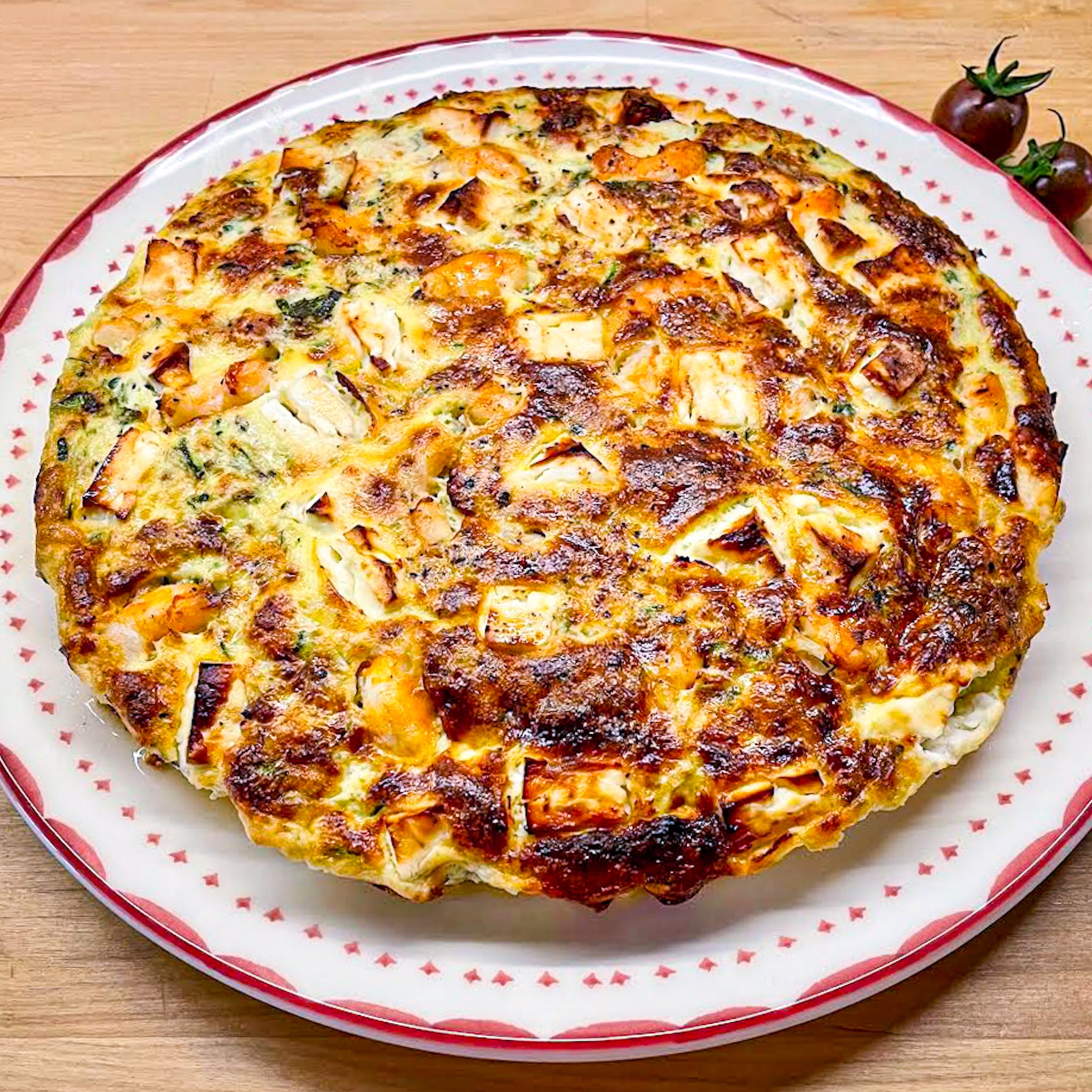 Quiche céto de la mer