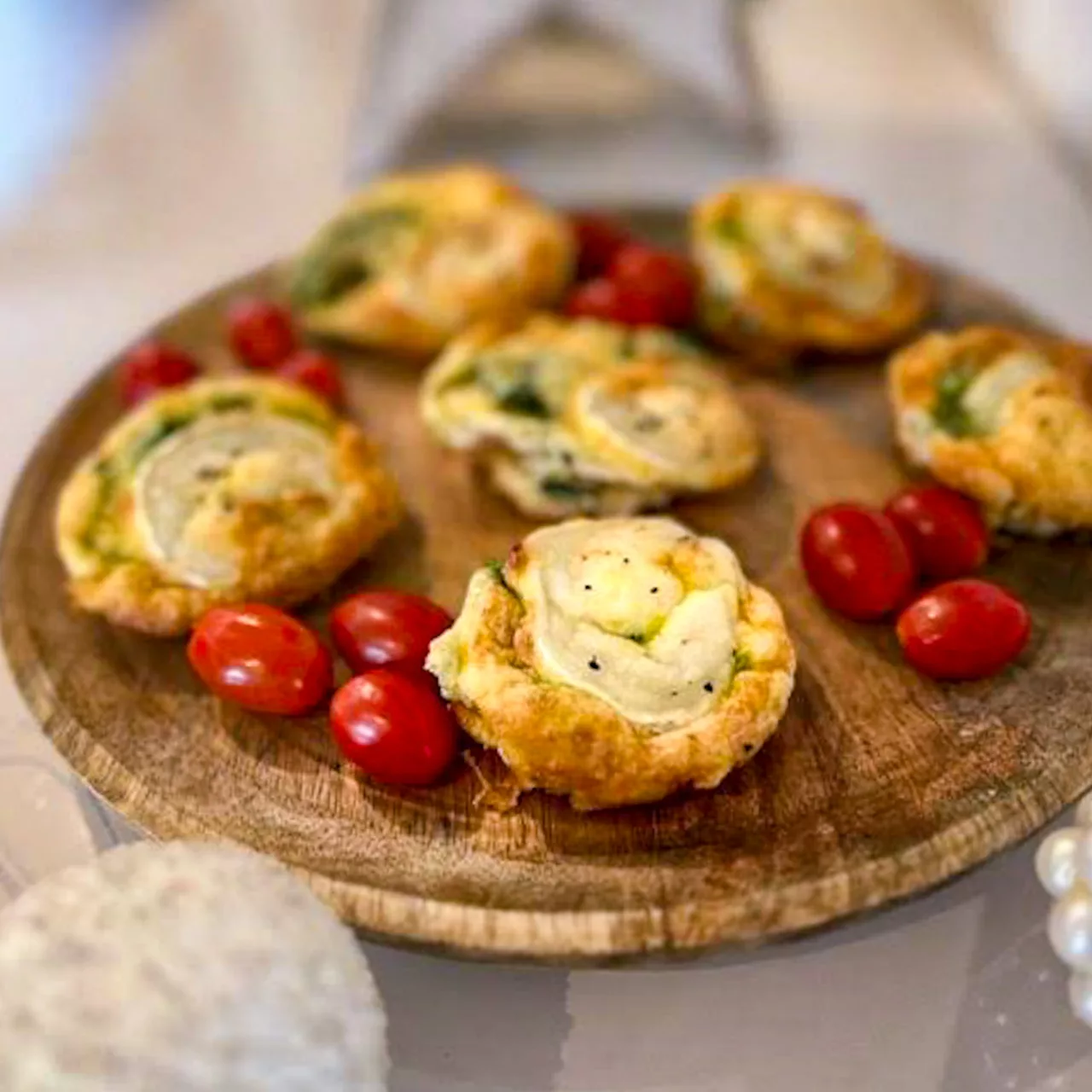 Bouchées apéritives chèvre épinard