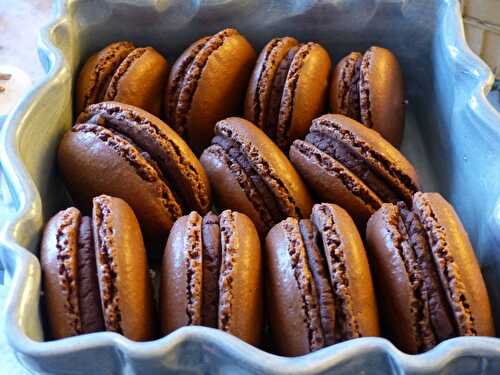 Macarons au chocolat à la fleur de sel