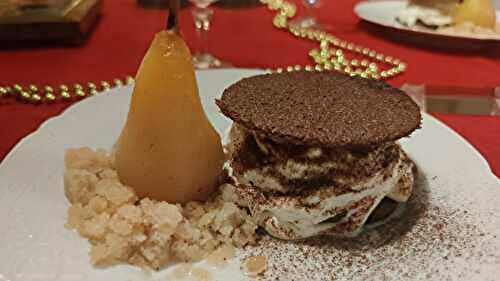 « Tiramisu » poire, chocolat & clou de girofle