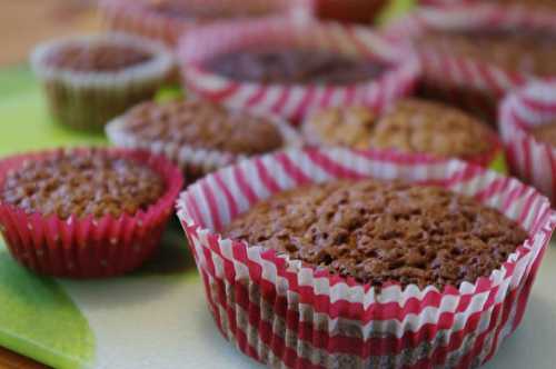 Brownies au chocolat, aux flocons d'avoine & pépites de chocolat - Les bonnes recettes de Julie