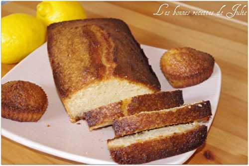Cake au citron [lemon cake] - Les bonnes recettes de Julie