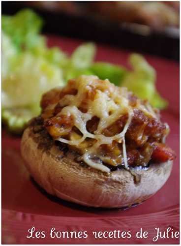 Champignons farcis à la tomate