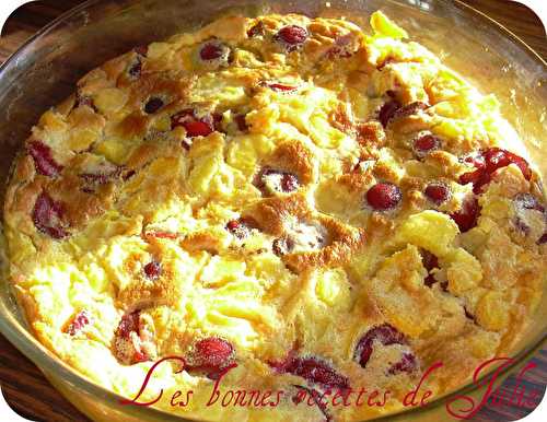 Clafoutis aux cerises & aux pêches