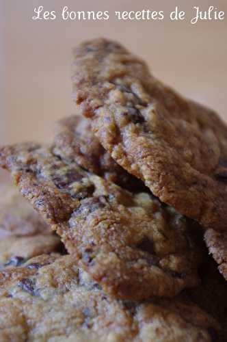 Cookies aux pépites de chocolat - Les bonnes recettes de Julie