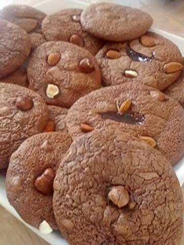 Cookies moelleux, tout chocolat - Les bonnes recettes de Julie