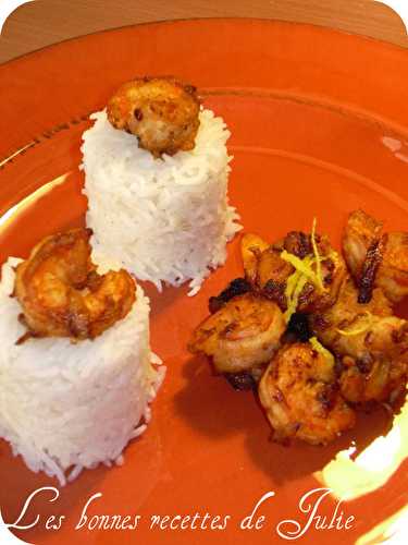 Crevettes asiatiques - Les bonnes recettes de Julie