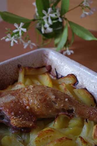Cuisse de canard & pommes de terre fondantes - Les bonnes recettes de Julie