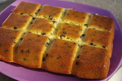 Gâteau au yaourt au sucre de canne & pépites de chocolat