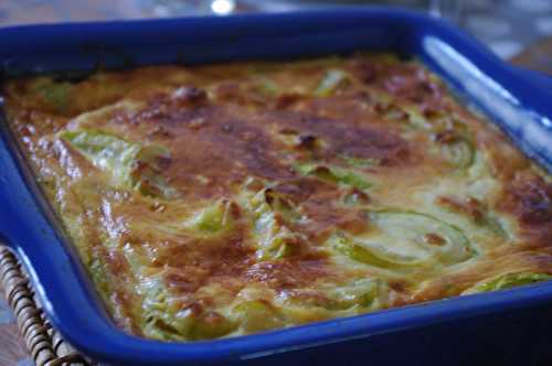 Gratin de courgettes chèvre/curry