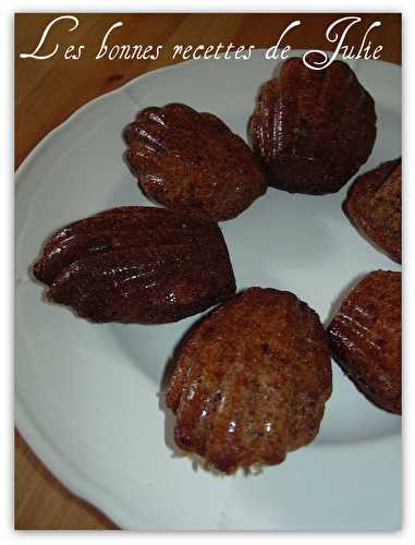 Madeleines au chocolat