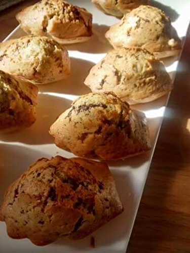 Madeleines sans beurre & chunks de chocolat