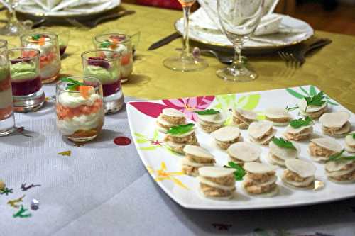 Mini-sandwichs de rillettes de thon & radis noir - Les bonnes recettes de Julie
