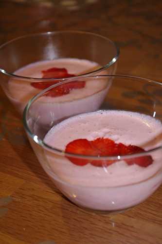 Mousse de fraises - Les bonnes recettes de Julie