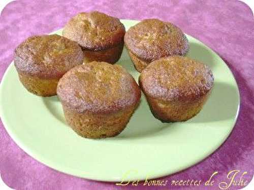 Muffins à la banane - Les bonnes recettes de Julie