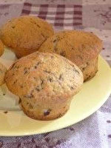 Muffins aux pépites de chocolat et à la cannelle - Les bonnes recettes de Julie