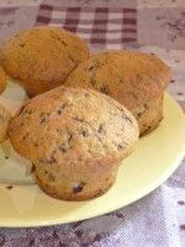 Muffins aux pépites de chocolat et à la cannelle