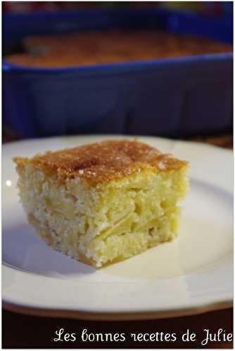 Quatre quarts aux pommes, parfumé à l'orange