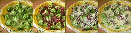 Tarte aux brocolis & aux lardons - Les bonnes recettes de Julie