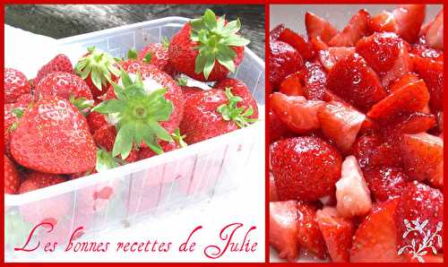 Trifle de fraises, fromage blanc & langues de chat