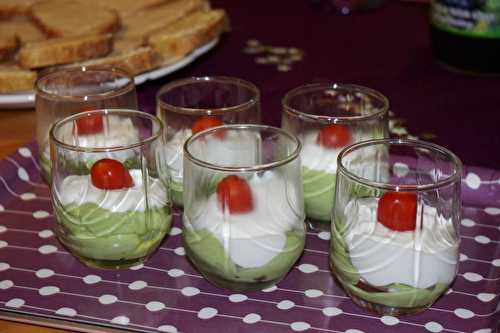 Verrine avocat au citron & fromage frais