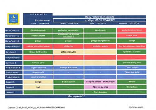 IDEES DE MENUS