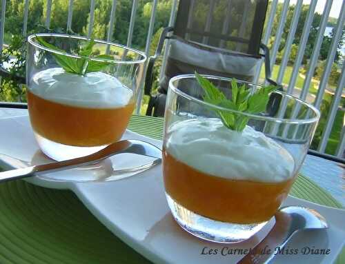 Abricots à la vanille et yogourt à la lavande, sans gluten et sans lactose