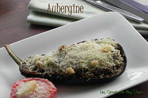 Aubergines farcies gratinées, sans gluten et sans lactose