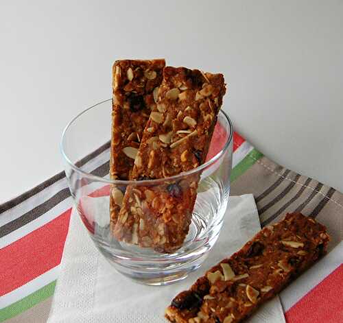 Barres granola au beurre d'arachide, sans gluten et sans lactose