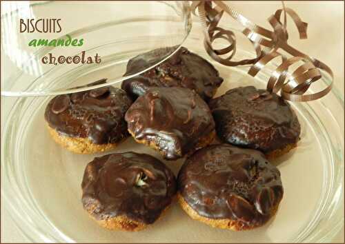 Biscuits au beurre d'amandes et au chocolat, sans gluten et sans lactose