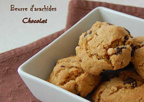 Biscuits au beurre d'arachide et au chocolat, sans gluten et sans lactose