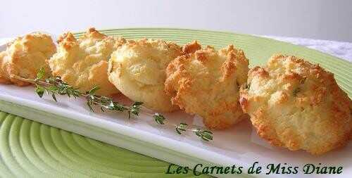 Biscuits au pecorino et au thym pour l'apéro, sans gluten