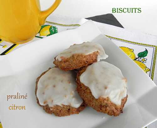 Biscuits au praliné et à la liqueur de citron, sans gluten et sans lactose