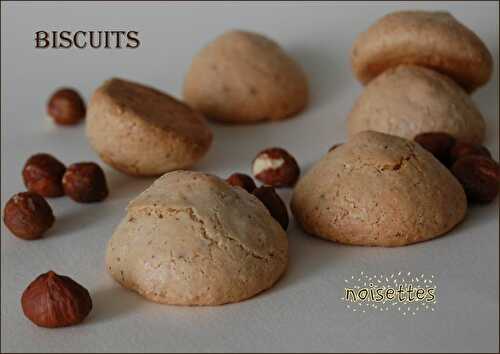 Biscuits aux noisettes, sans gluten ni lactose