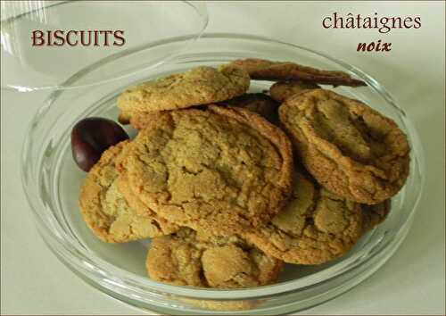 Biscuits corses à la farine de châtaigne et aux noix, sans gluten