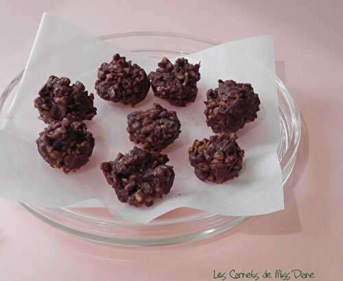 Bouchées au chocolat et au beurre d'arachides, sans gluten et sans lactose, pour enfants de tous âges