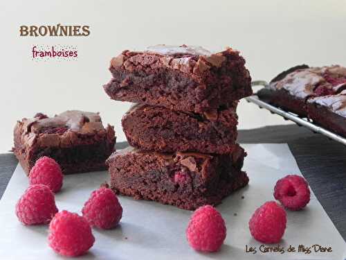 Brownies au chocolat et aux framboises, sans gluten et sans lactose