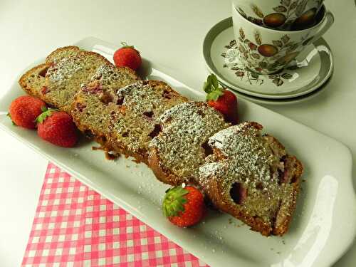 Cake aux fraises pour le thé, sans gluten