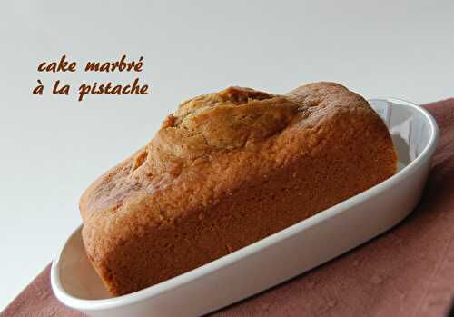 Cake marbré à la pistache, comme chez Dorian, version sans gluten et sans lactose